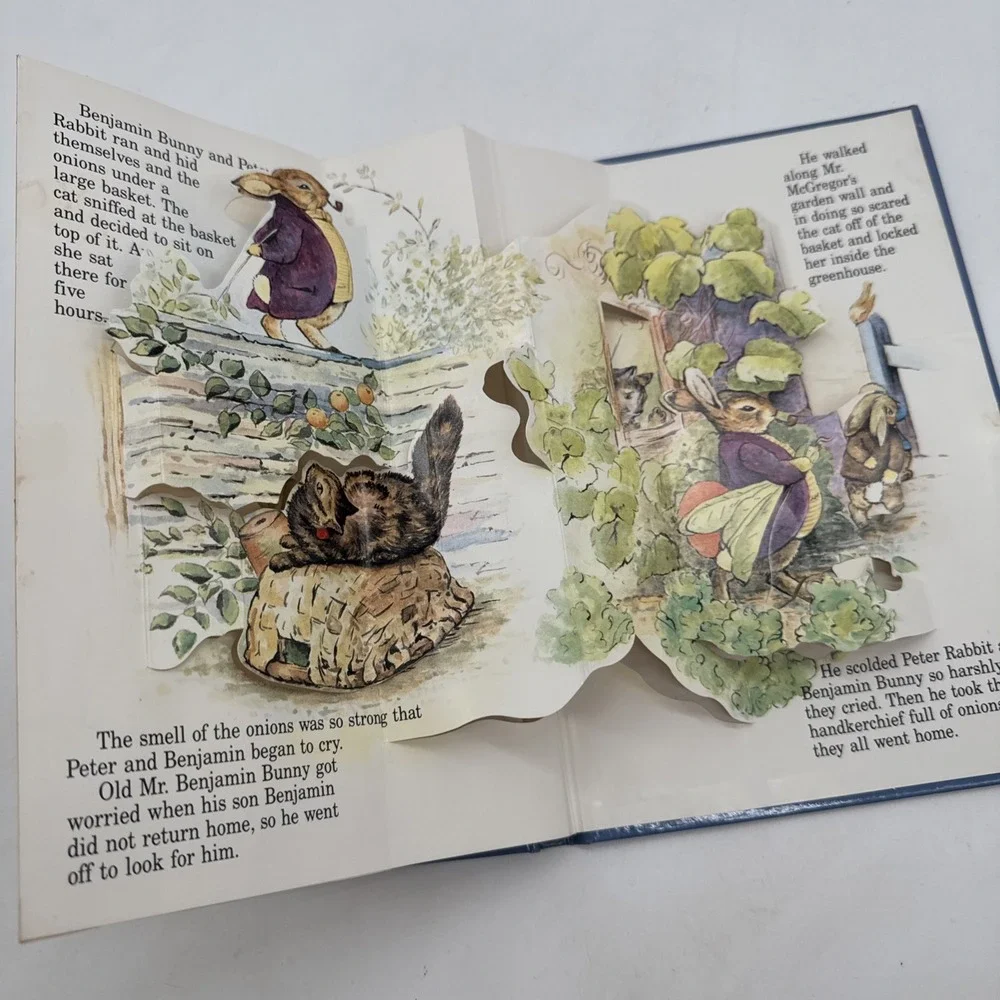 Benjamin Bunny Visits, Peter Rabbit Pop Up Book 1986